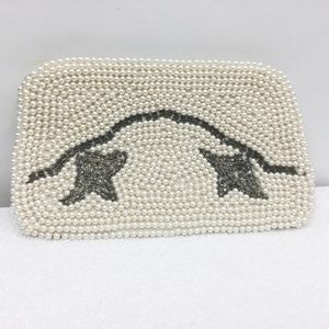 Small Beaded Pearl Evening Bag Vintage